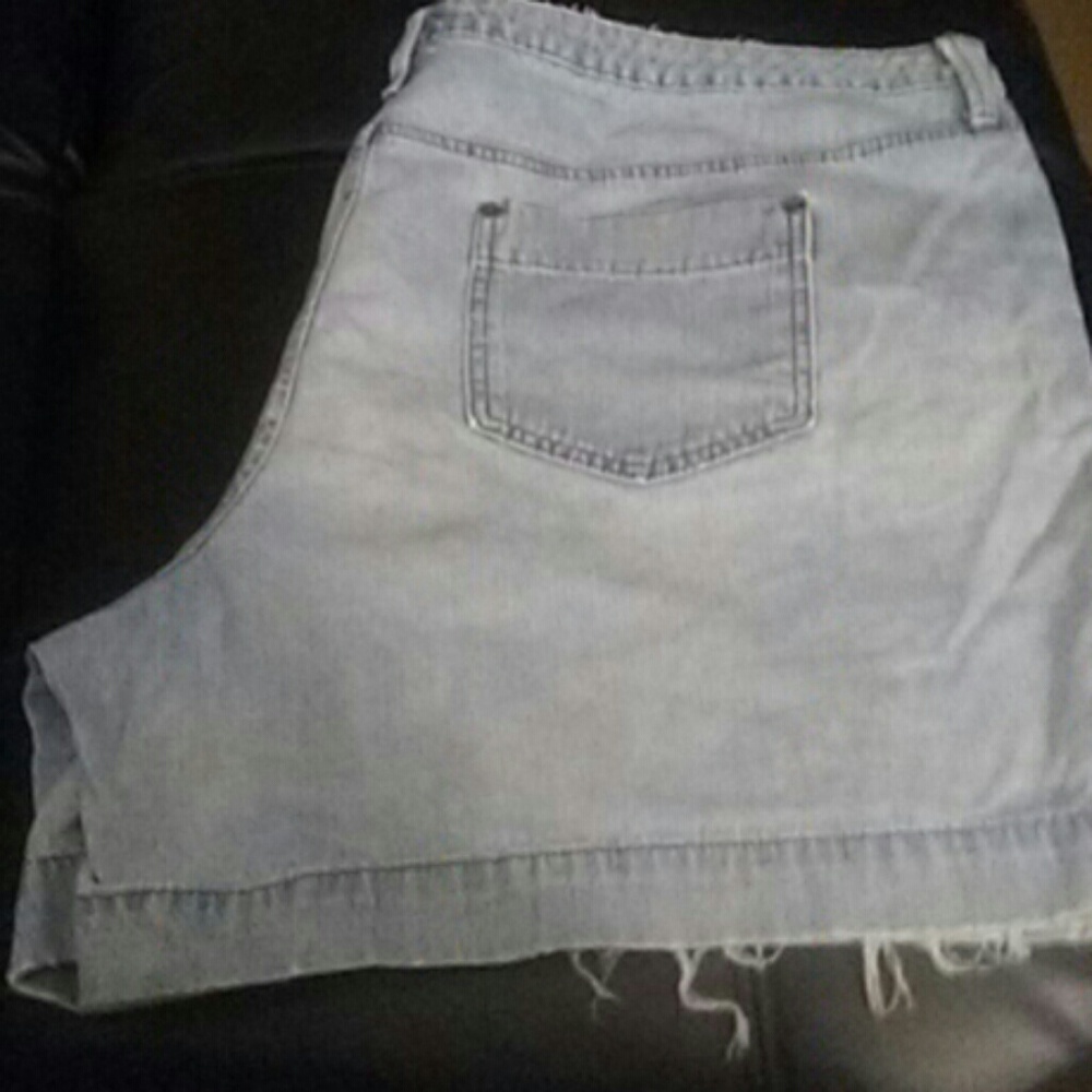 Plus size jean shorts